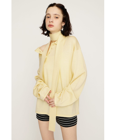 HG KNIT ASYMMETRY トップス