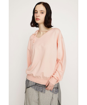 ASYMMETRY NECK LOOSE トップス
