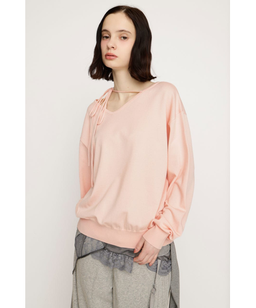 ASYMMETRY NECK LOOSE トップス