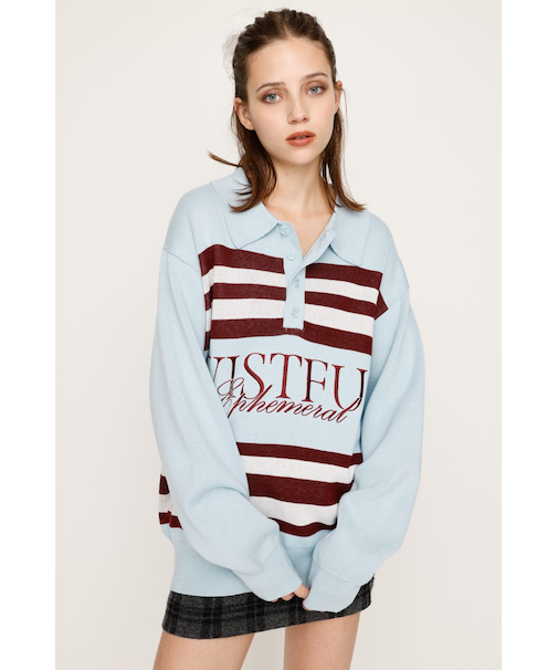 FRONT LOGO POLO トップス