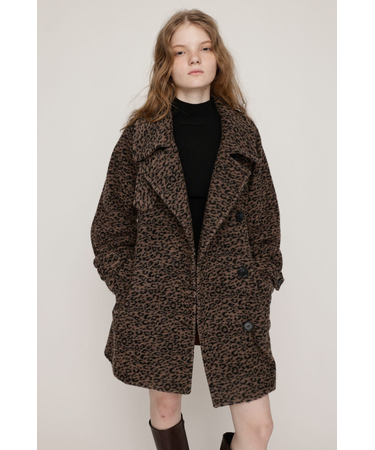 STAND NECK MIDI コート