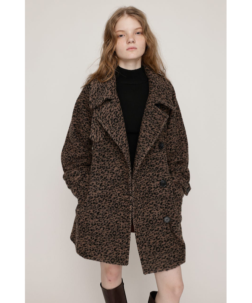 STAND NECK MIDI コート