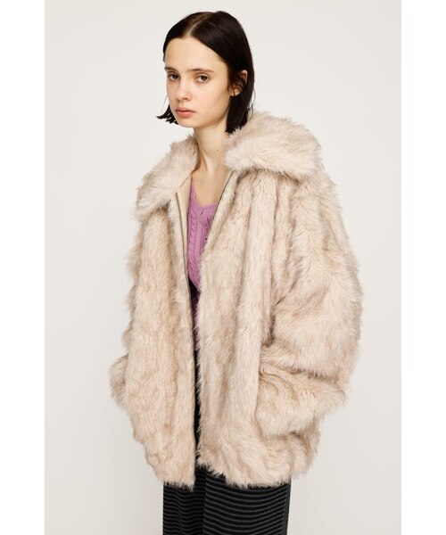 BIG COLLAR FUR COAT ビッグカラー ファーコート BIG COLLAR FUR コート｜スライの通販｜&mall（アンドモール）三井