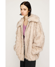 BIG COLLAR FUR コート