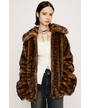 BIG COLLAR FUR コート