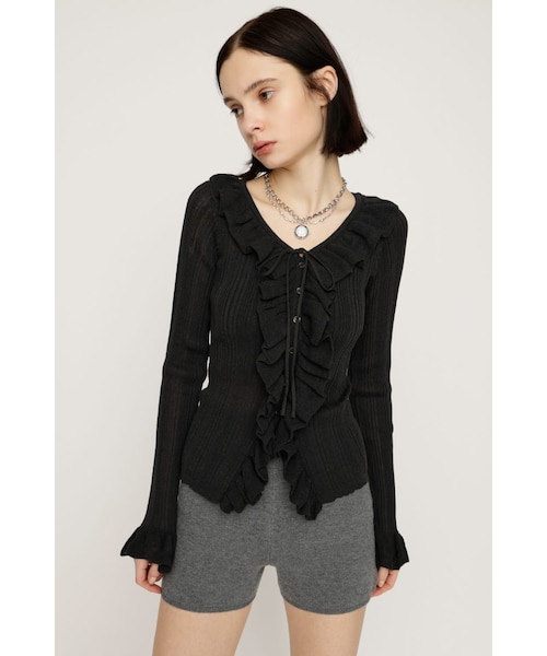 FRONT FRILL KNIT トップス｜スライの通販｜&mall（アンドモール）三井