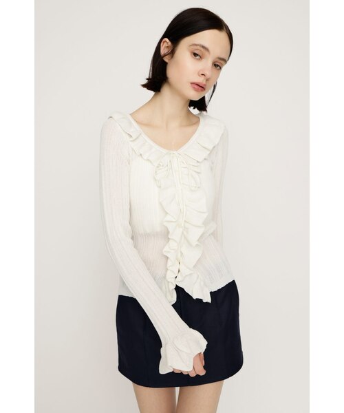 FRONT FRILL KNIT トップス｜スライの通販｜&mall（アンドモール）三井