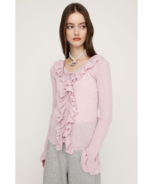 FRONT FRILL KNIT トップス｜スライの通販｜&mall（アンドモール）三井