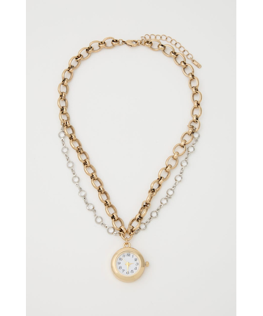 CLOCK MOTIF ネックレス