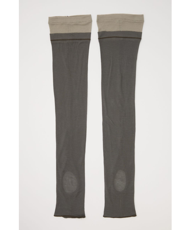 LAYERED SHEER LEG WARMER