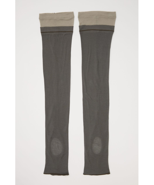 LAYERED SHEER LEG WARMER