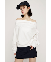 TUCKED OFFSHOULDER トップス