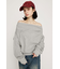 TUCKED OFFSHOULDER トップス