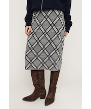 JQ CHECK KNIT ミドルスカート