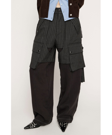 KNIT DOCKING CARGO パンツ