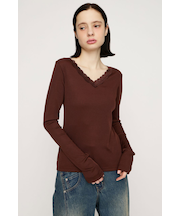 LACE DOCKING CUT トップス