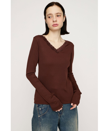 LACE DOCKING CUT トップス