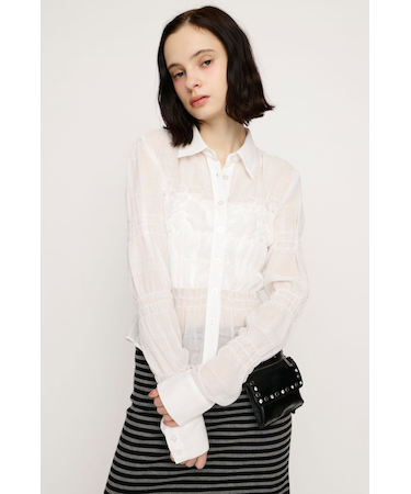 RANDOM SHIRRING トップス