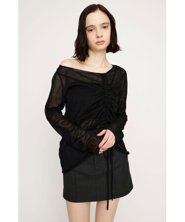 SHEER KNIT トップス