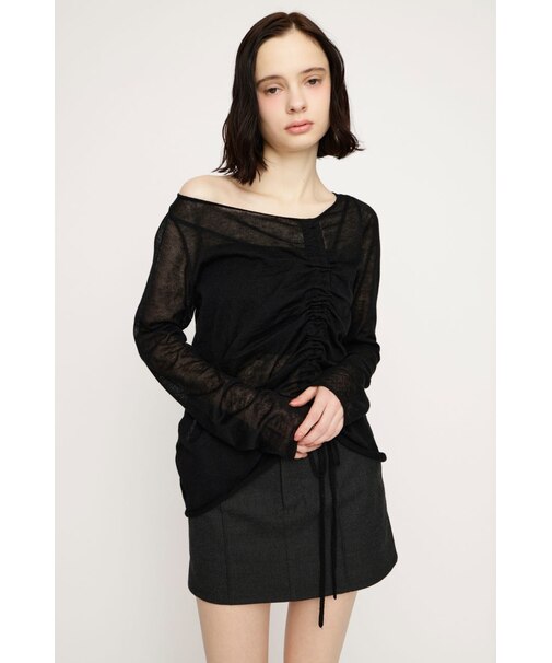 SHEER KNIT トップス