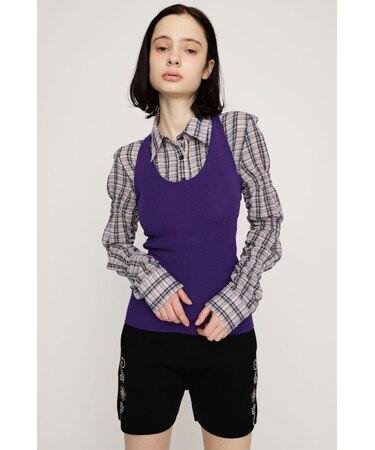 HALTER NECK CUP IN キャミソール