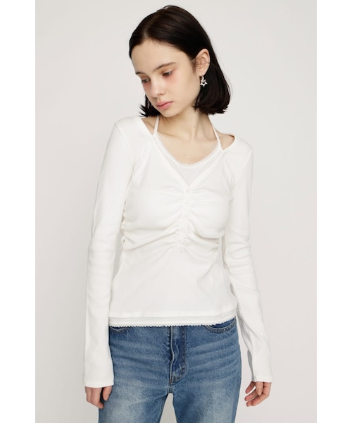 【SNSで話題！】LAYERED LIKE CUT トップス SLY | 【SNSで話題！】LAYERED LIKE CUT トップス (Tシャツ