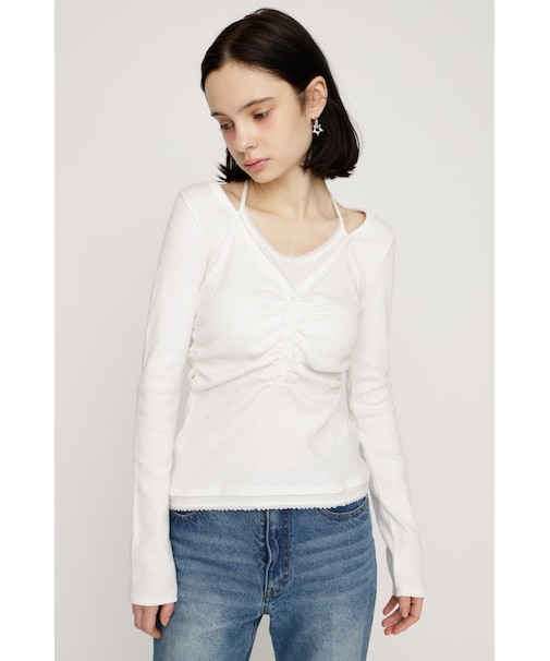 【SNSで話題!】LAYERED LIKE CUT トップス