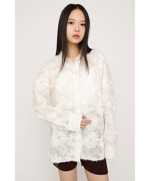 CUT LACE RUFFLE ブラウス｜スライの通販｜&mall（アンドモール）三井