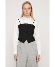 BUSTIER LAYERED LIKE SH トップス