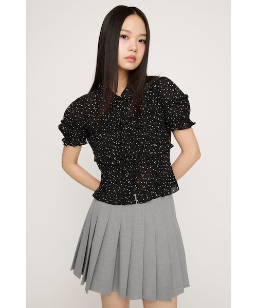 TINY DOTS FRILL ブラウス｜スライの通販｜&mall（アンドモール）三井