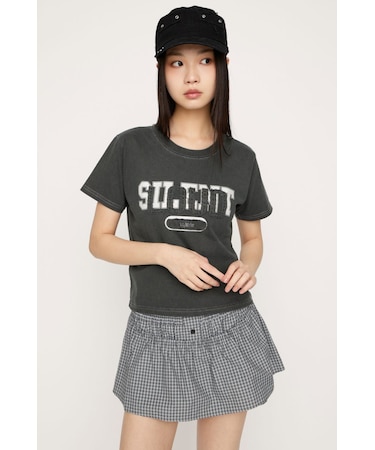 【SNSで話題！】LOGO ON PATCH Tシャツ