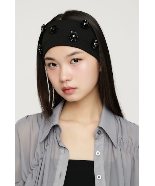 FLOWER SPARKLY HAIR BAND