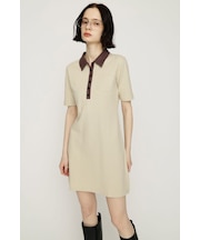 BI COLOR COLLAR ショートワンピース