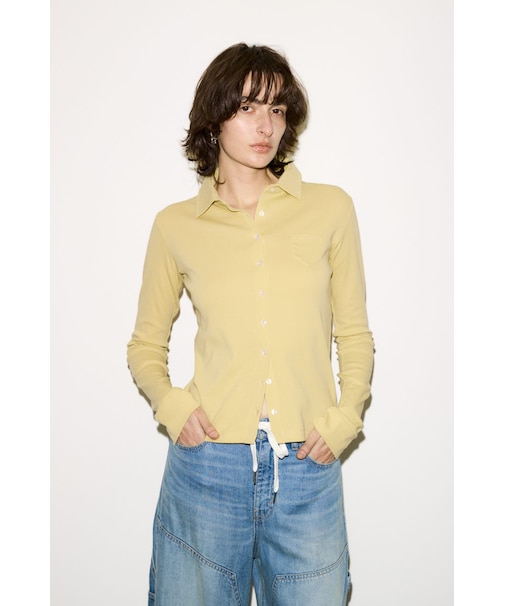 【THROW】COTTON FLYSE PK シャツ