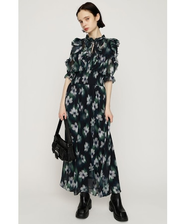 BLUR FLOWER LONG ワンピース