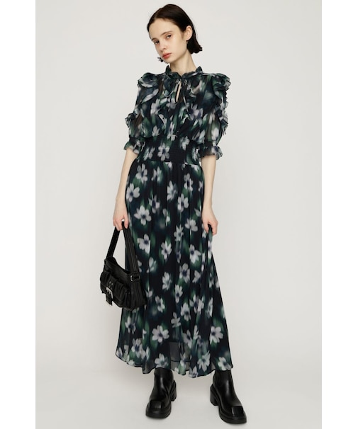 BLUR FLOWER LONG ワンピース