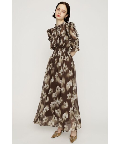 BLUR FLOWER LONG ワンピース