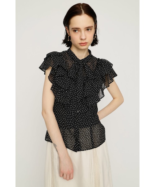 TINY DOTS FRILL ブラウス｜スライの通販｜&mall（アンドモール）三井