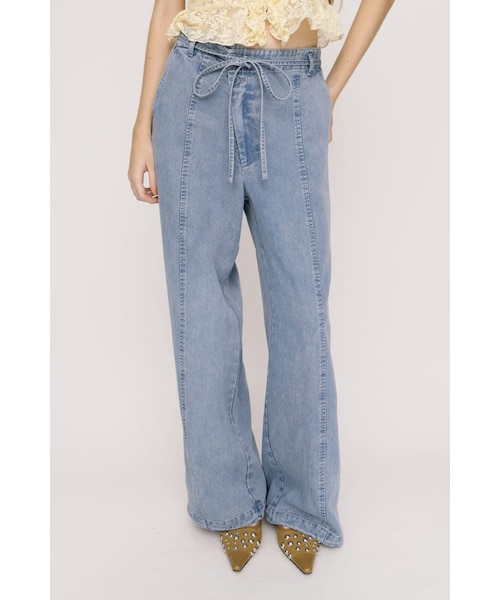 DENIM RIBBON RELAX パンツ｜スライの通販｜&mall（アンドモール）三井