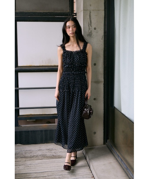 SHIRRING FRILL ドレス