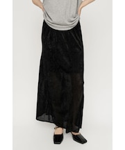 SHEER CHENILLE ロングスカート
