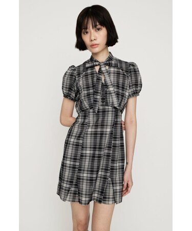 FRONT BOWTIE ショートワンピース