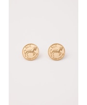 HORSE COIN CHARM ピアス