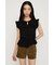 ASYMMETRY SHIRRING トップス