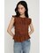 ASYMMETRY SHIRRING トップス