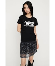 RHINESTONE FRONT LOGO トップス