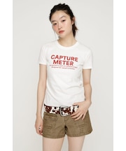 RHINESTONE FRONT LOGO トップス
