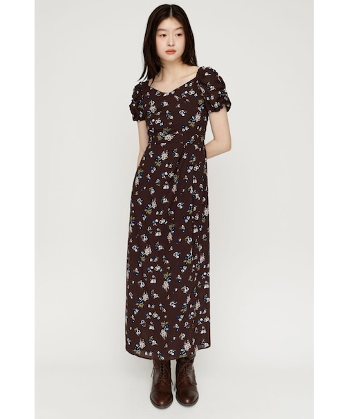 VINTAGE FLOWER ロングワンピース