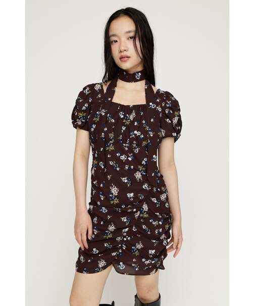 VINTAGE FLOWER ショートワンピース
