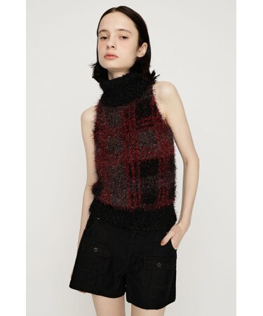 SHAGGY CHECK H／N ニット